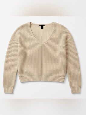 Chunky Knit Sweater in Beige
